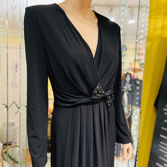 Blumarine Made in Italy Black V Neck Size 48 EU - Picture 3 of 14